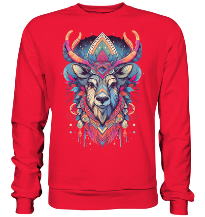 "Elch Bunt" Tiertotems - Premium Sweatshirt