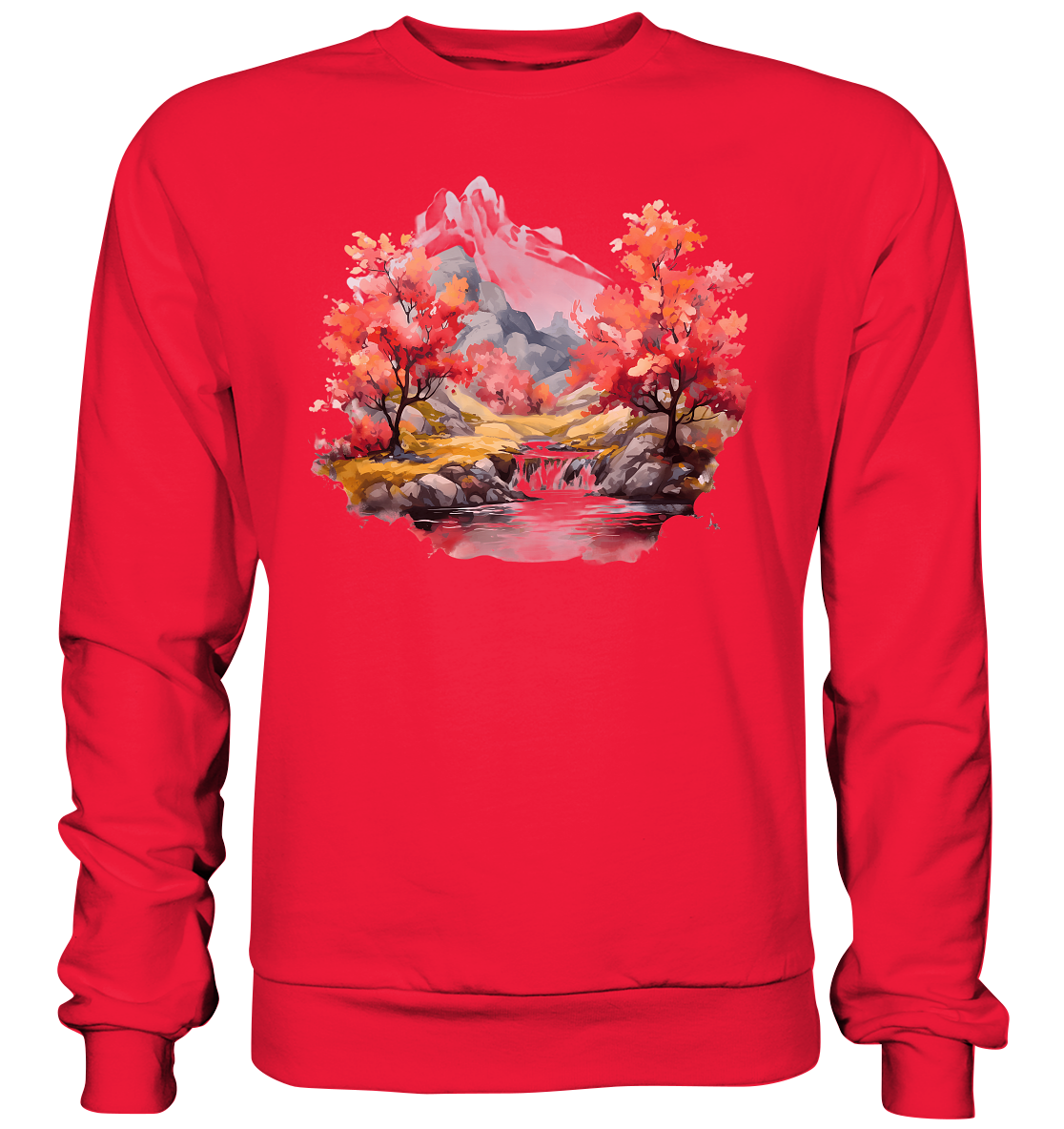 Fantasie Landschaft 10 - Premium Sweatshirt