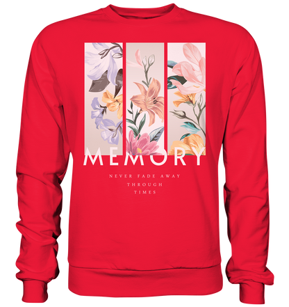 "Memory" Blumen Streetstyle - Premium Sweatshirt