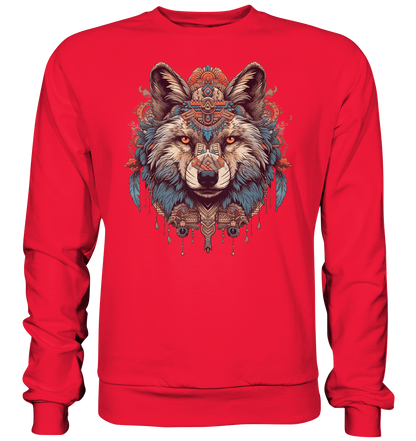 "Wolf" Tiertotems - Premium Sweatshirt