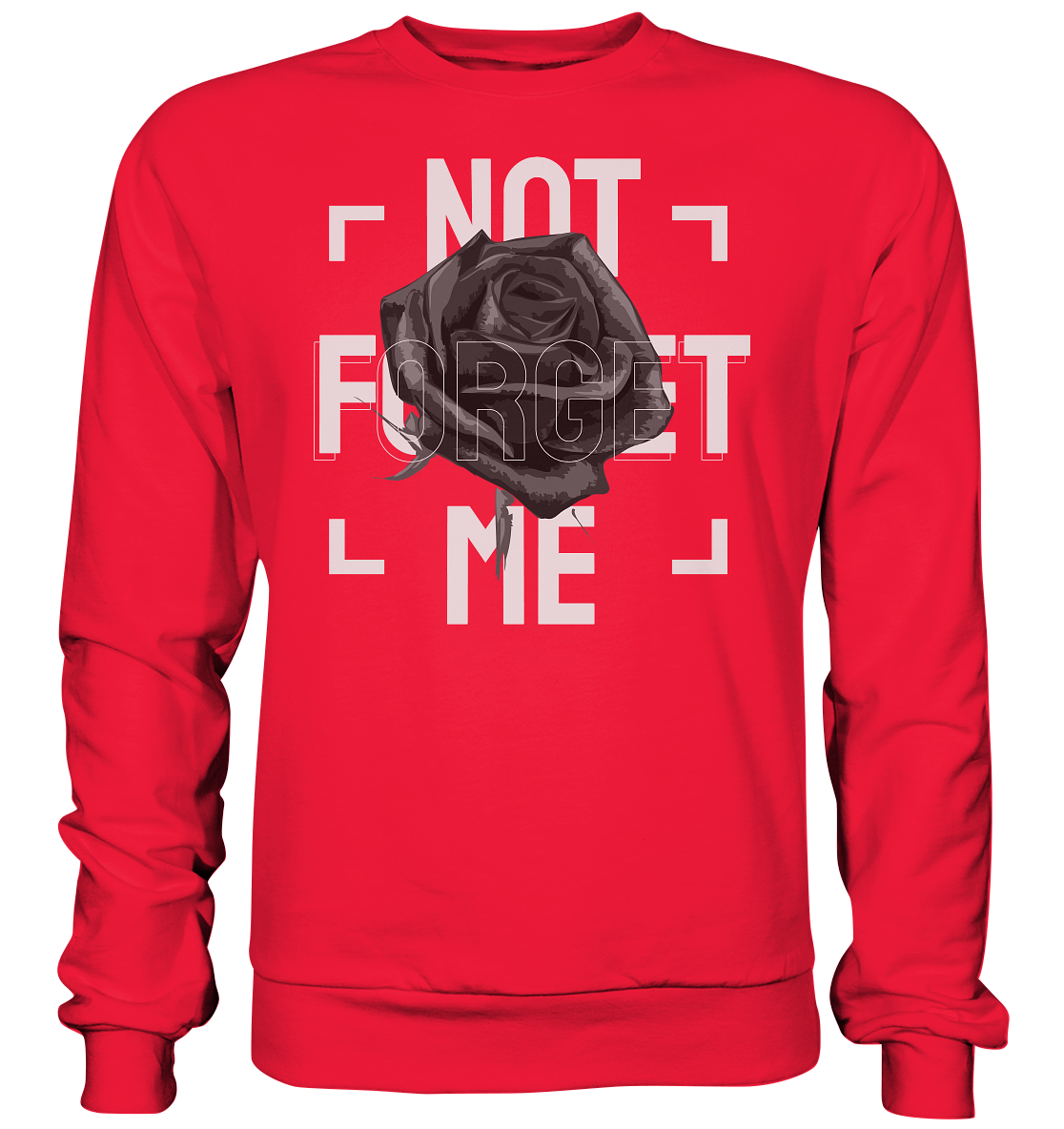 "Not forget me" Blumen Streetstyle - Premium Sweatshirt