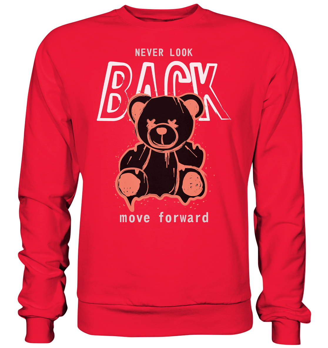 "Never look back" Bär Streetstyle - Premium Sweatshirt