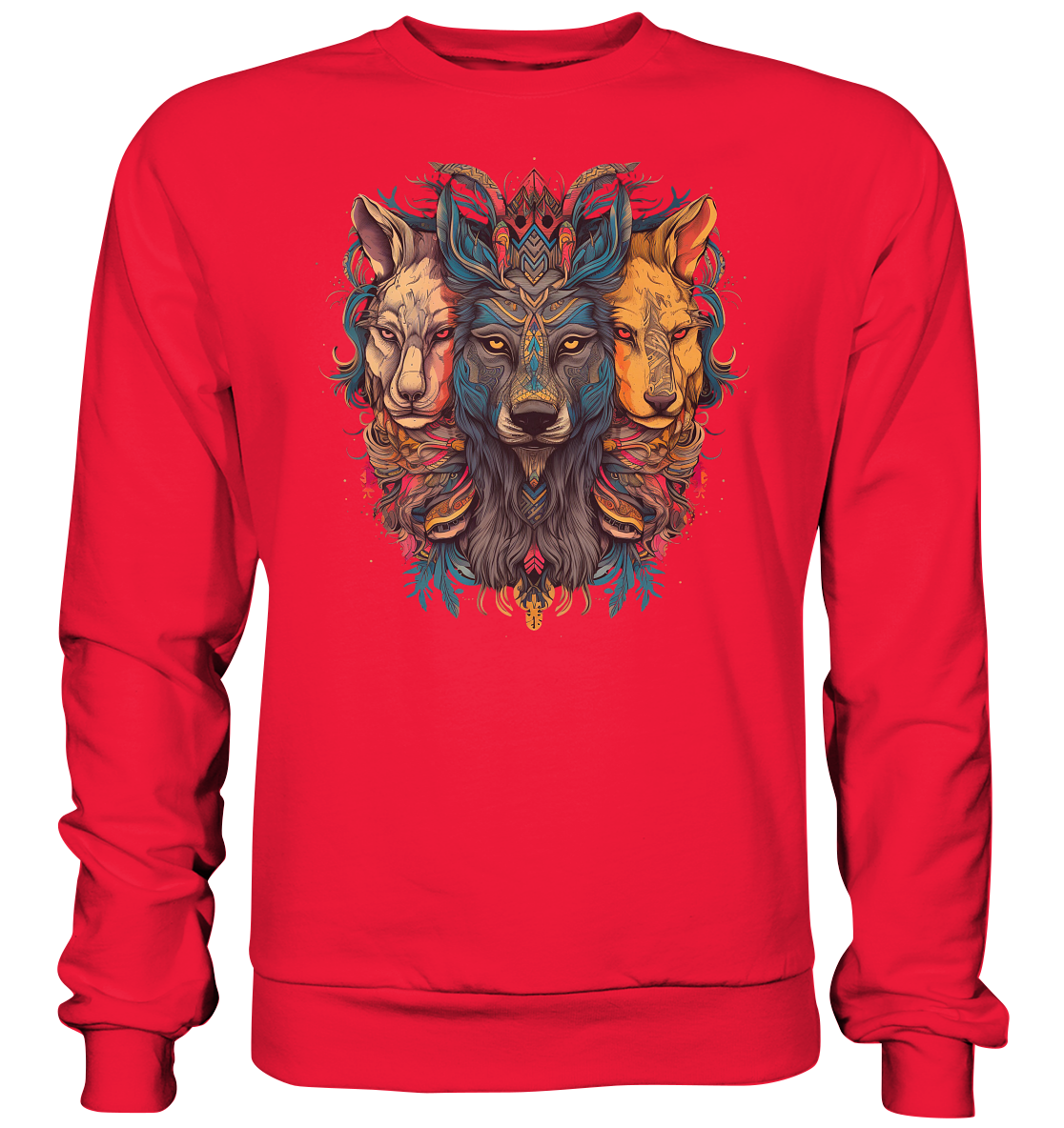 "3 Löwen" Tiertotems - Premium Sweatshirt