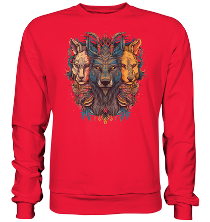 "3 Löwen" Tiertotems - Premium Sweatshirt