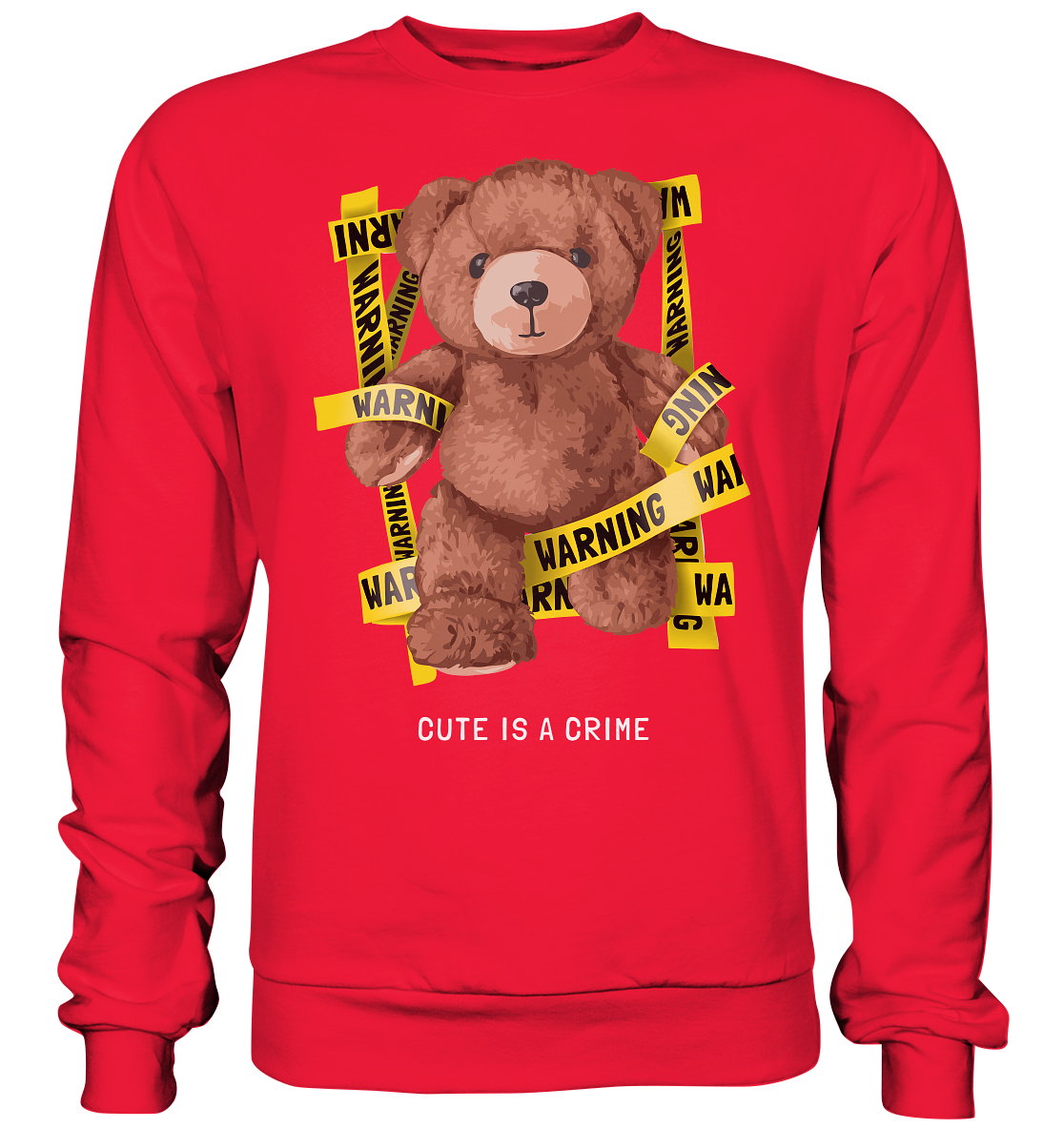 "Cute is a Crime" Bär Streetstyle - Premium Sweatshirt