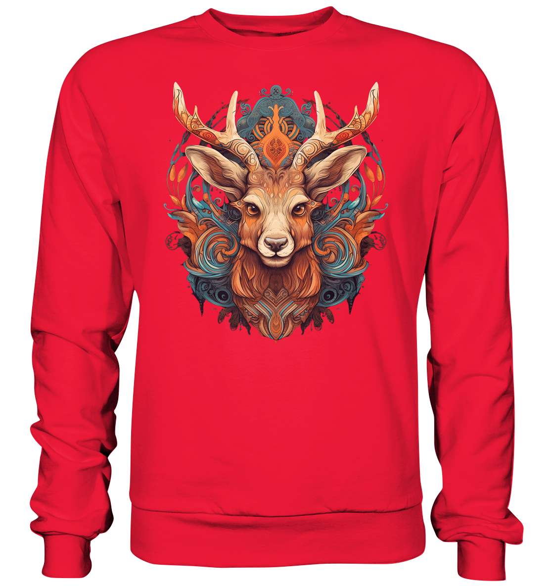 "Hirsch Bunt" Tiertotems - Premium Sweatshirt