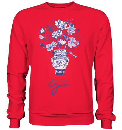 "Always think of you" Blumen Streetstyle - Premium Sweatshirt