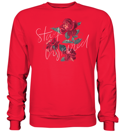 "Stay Inspired" Blumen Streetstyle - Premium Sweatshirt