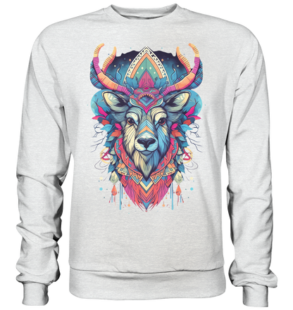 "Elch Bunt" Tiertotems - Premium Sweatshirt