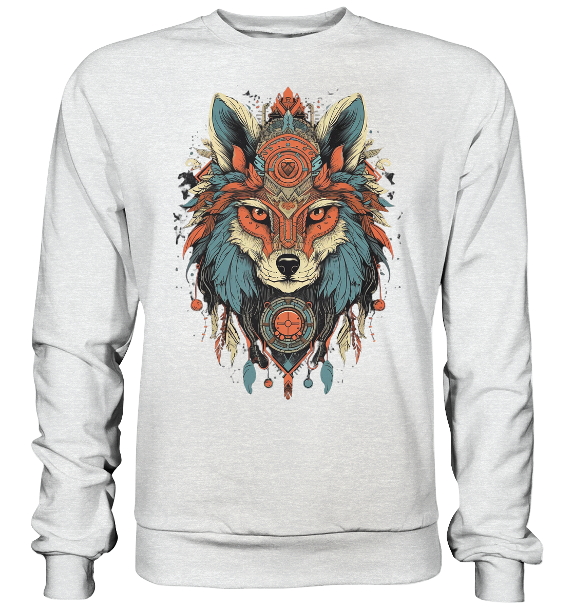 "Seriöse Fuchs" Tiertotems - Premium Sweatshirt