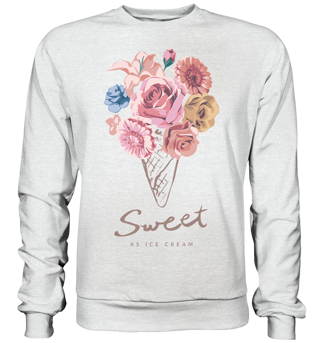 "Eiscreme" Blumen Streetstyle - Premium Sweatshirt