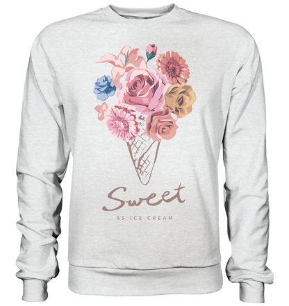 "Eiscreme" Blumen Streetstyle - Premium Sweatshirt